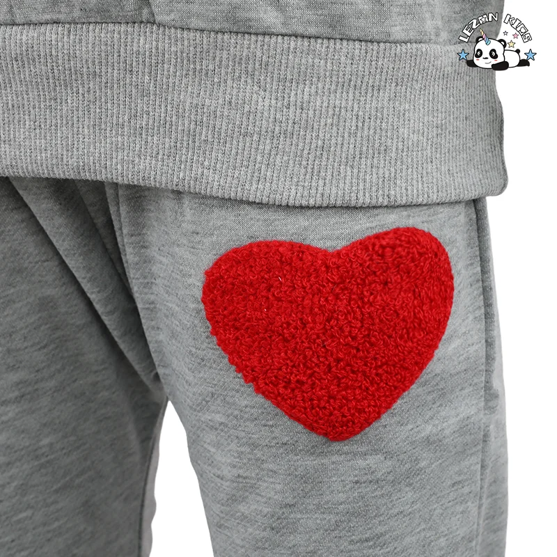 LEZONKIDS - Conjunto de Roupas Infantil Barato por Atacado Personalizado Conjunto de Menina Fofo Estilo Casual Roupas de Menina Conjunto de Duas Peças